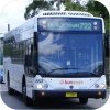 Busways white liveried Custm buses